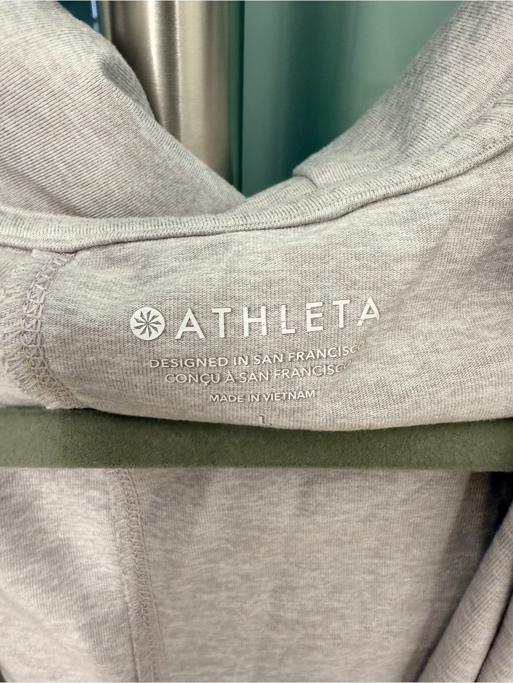 Athleta Light Gray Hooded Lounge Cardigan - Picture 3 of 10
